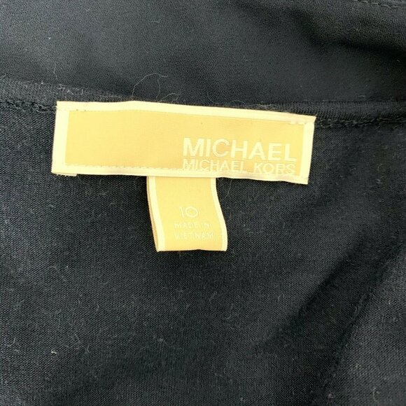 MICHAEL MICHAEL KORS Top Women Size 10 Navy Blue Inner Tank Tab Sleeve - Picture 4 of 4